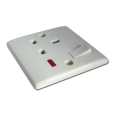 13A UK socket with switch and light wall switch socket