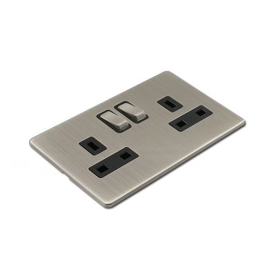 2 gang 13a socket with switch electric wall switch and socket