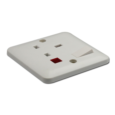13 Amp switched socket with light wall switch socket