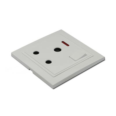 15A socket with 1 gang switch and neon south africa wall socket