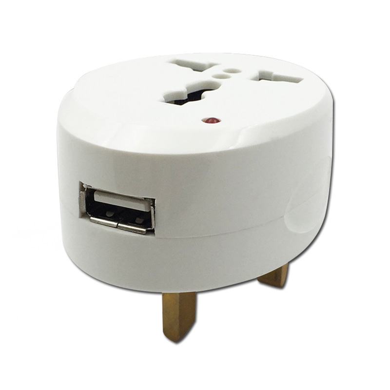 13A UK plug multi power socket with USB port charger adaptorCixi