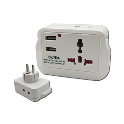 universal electric socket with UK plug travel adaptor with usb