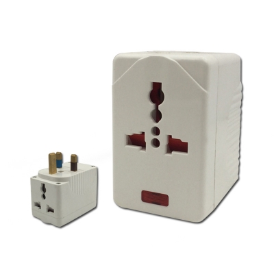13A multi socket adaptor with fuse and light electrical plugs and sockets
