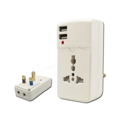 USB charger multi socket with13A plug adaptor