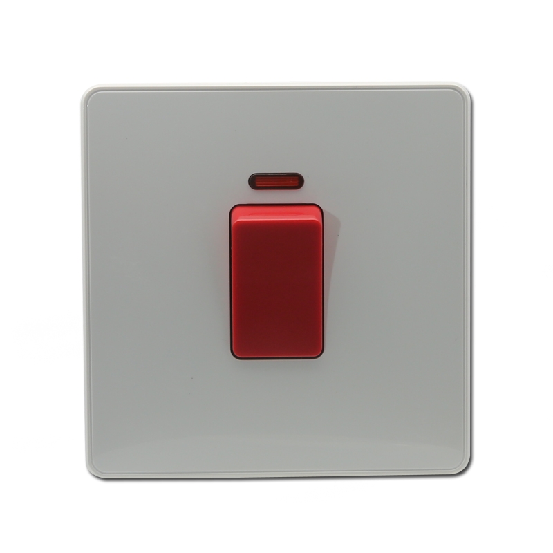 45Amp red cooker switch with neon wall switchCixi Niulai Electrical