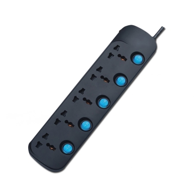 5 way multi function socket with individual switch and neon