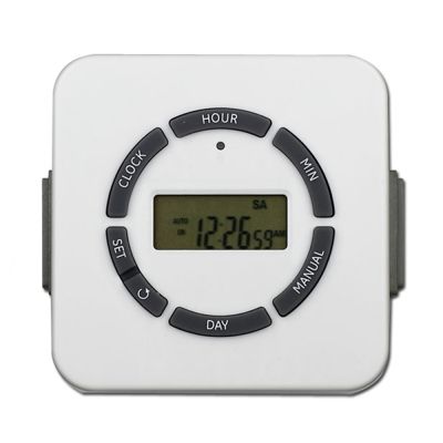2 outlet indoor electronic timer American type digital timer socket
