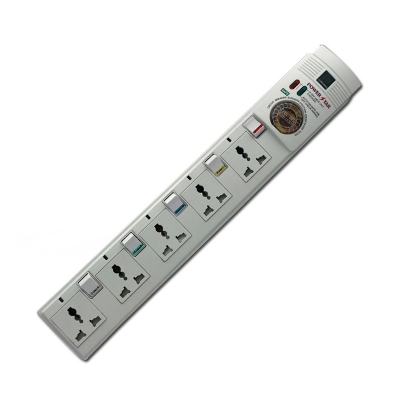 5 way multi socket with individual switch extension socket