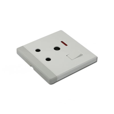 2017 New plastic 15A socket switch with neon south africa wall socket